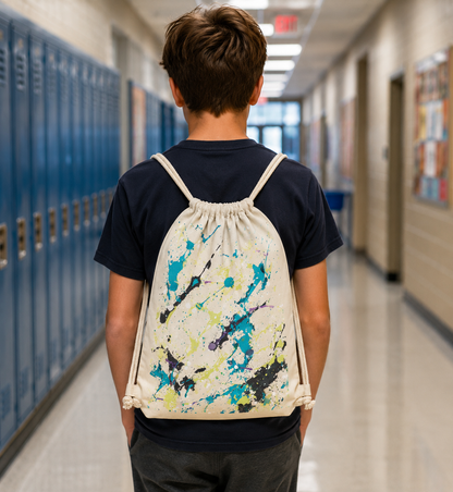 Back to School Splatter a Backpack